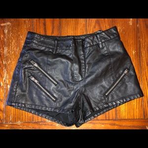 Guess leather shorts